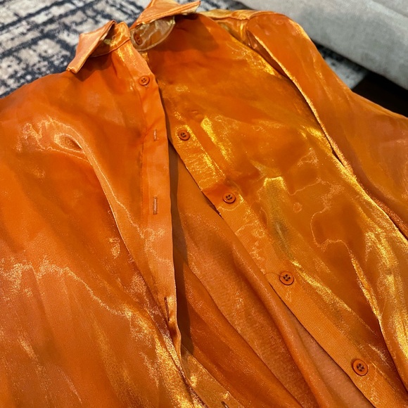 Bell Sleeve Silky Blouse - Picture 4 of 4